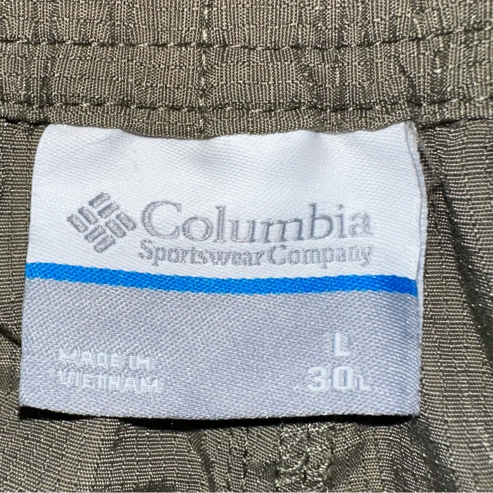 Columbia Men’s Olive Performance Fishing Gear Zip Convertible Pants- Size Large - Picture 3 of 14